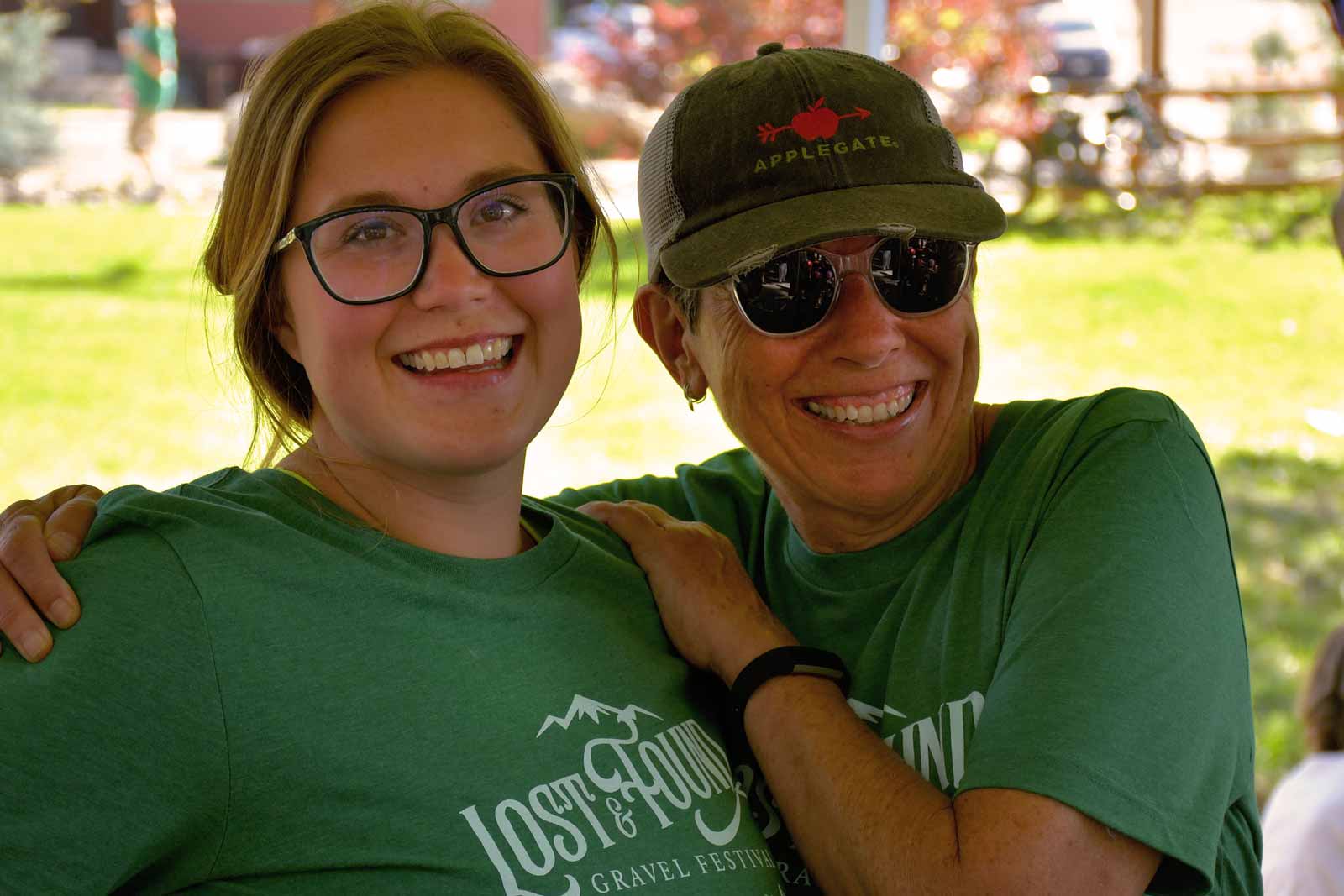 Lost and Found Volunteers at the beer station