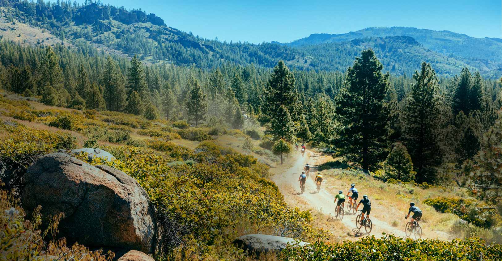 Lost and Found riders in the mountains