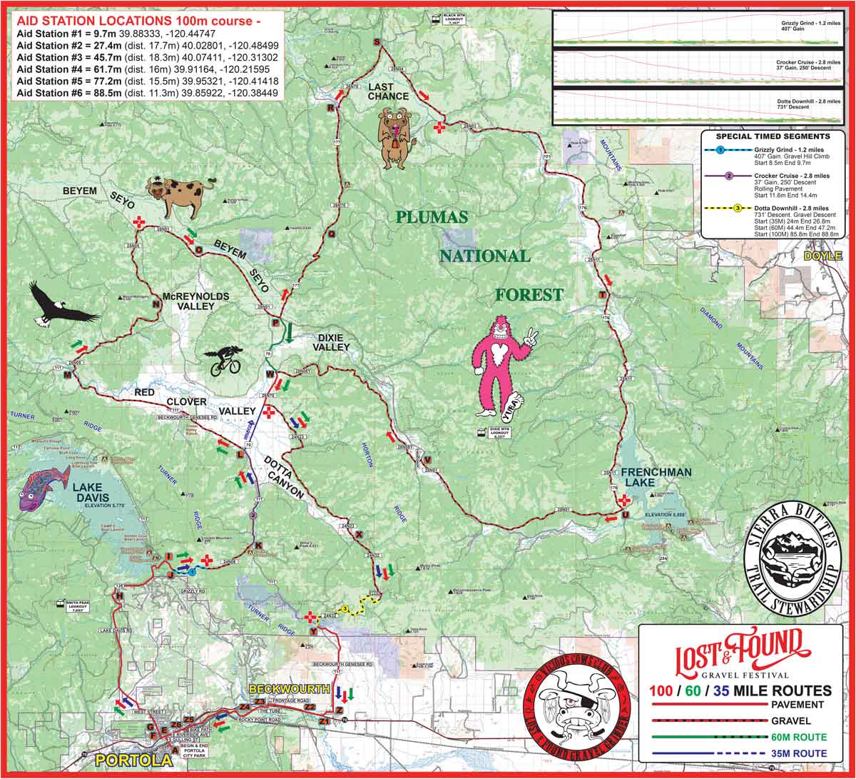 Lost and Found gravel grinder map